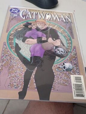 DC Comics Catwoman Comic - Purple, Black, Teal Accents